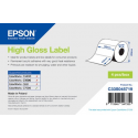 Epson Premium - Smooth matte - permanent acrylic adhesive - bright white - Roll (20.3 cm x 60 m) 4 roll(s) continuous labels - for ColorWorks CW-C6500Ae, CW-C6500Pe