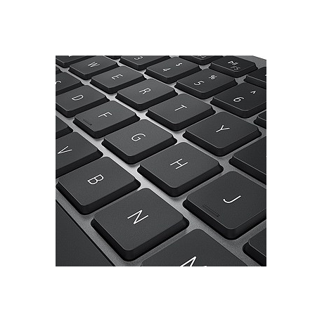Dell Multi-Device Wireless Keyboard and Mouse Combo KM7120W - Keyboard and mouse set - wireless - 2.4 GHz, Bluetooth 5.0 - QWERTY - US International - titan grey - 2