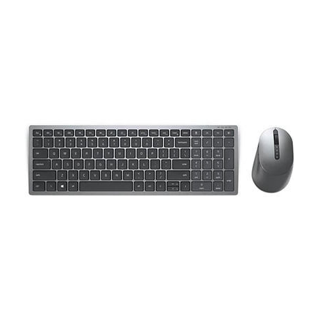 Dell Wireless Keyboard and Mouse KM7120W - Keyboard and mouse set - wireless - 2.4 GHz, Bluetooth 5.0 - QWERTY - Russian - titan grey - 0