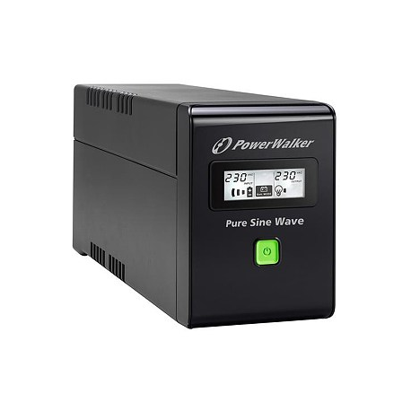 PowerWalker VI 800 SW IEC - UPS - AC 162-290 V - 480 Watt - 800 VA 9 Ah - USB - output connectors: 3 - 7