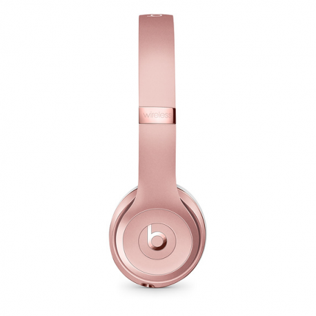 Beats Solo3 - Headphones with mic - on-ear - Bluetooth - wireless - 3.5 mm jack - noise isolating - rose gold - for iPad / iPhone / iPod / TV / Watch - 4