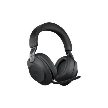 Jabra Evolve2 85 UC Stereo - Headset - full size - Bluetooth - wireless, wired - active noise cancelling - 3.5 mm jack - noise isolating - black - 2
