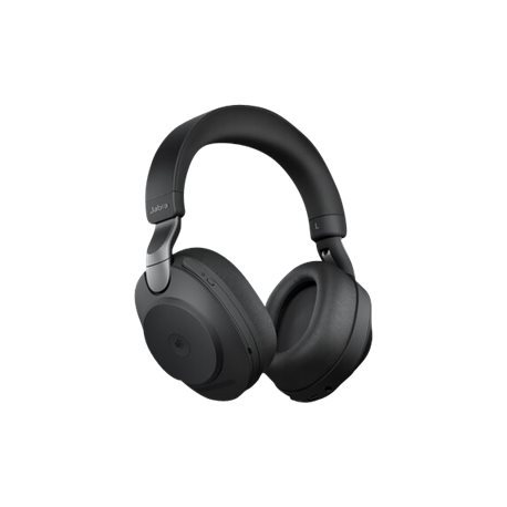 Jabra Evolve2 85 MS Stereo - Headset - full size - Bluetooth - wireless, wired - active noise cancelling - 3.5 mm jack - noise isolating - black - Certified for Microsoft Teams - 2
