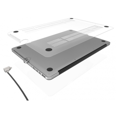 Compulocks MacBook Pro Retina Cable Lock Adapter - Security slot lock adapter - silver - for Apple MacBook Pro with Retina display 13.3" (Late 2012, Early 2013, Late 2013, Mid 2014, Early 2015) - 2