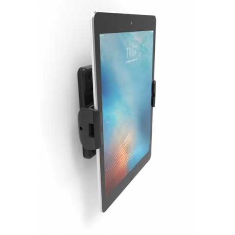 Compulocks Cling Universal Security Tablet Holder and Tablet Enclosure -Compatible with any tablet Up to 13" - Mounting kit (wall mount) - for tablet - black - screen size: up to 13" - mounting interface: 100 x 100 mm - 1