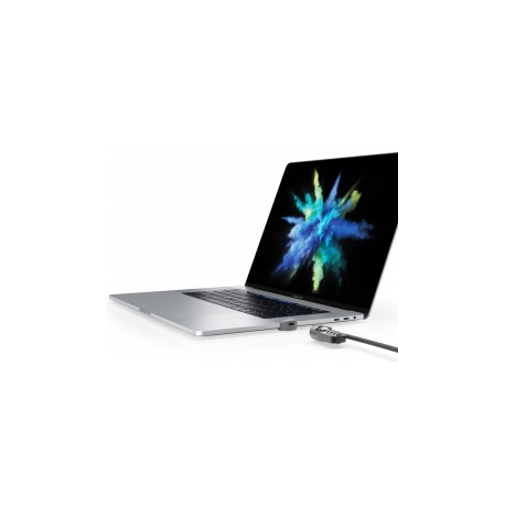 Compulocks MacBook Pro Touch Bar Lock Adapter (Cable Lock Not Included) - Security slot lock adapter - silver - for Apple MacBook Pro with Touch Bar 13.3" 4x Thunderbolt 3 (Late 2016, Mid 2017, Mid 2018, Mid 2019, Early 2020); MacBook Pro with Touch Bar 15.4" (Late 2016, Mid 2017, Mid 2018, Mid 2019) - 11