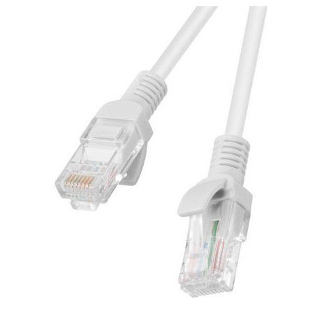 Lanberg - Patch cable - RJ-45 (M) to RJ-45 (M) - 1 m - UTP - CAT 6 - molded, snagless, stranded - grey, RAL 7035 - 1