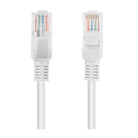 Lanberg - Patch cable - RJ-45 (M) to RJ-45 (M) - 5 m - UTP - CAT 6 - snagless - grey, RAL 7035 - 0