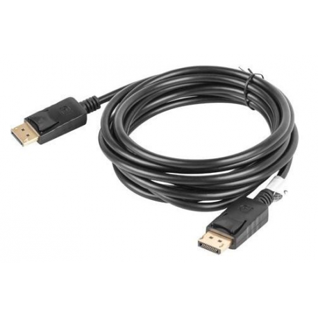 Lanberg - DisplayPort cable - DisplayPort (M) to DisplayPort (M) - DisplayPort 1.2 - 300 V - 3 m - 4K support - black - 1