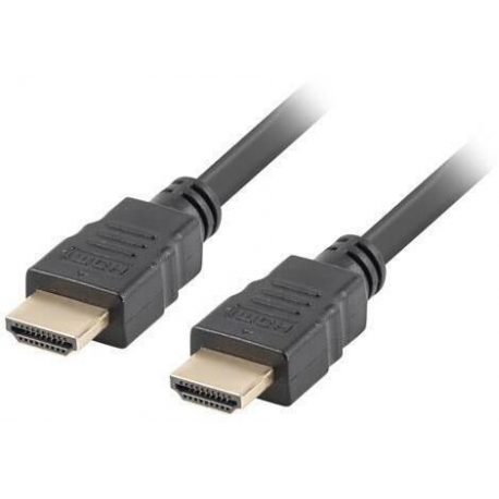 Lanberg - High Speed - HDMI cable with Ethernet - HDMI male to HDMI male - 3 m - black - 4K support - 0