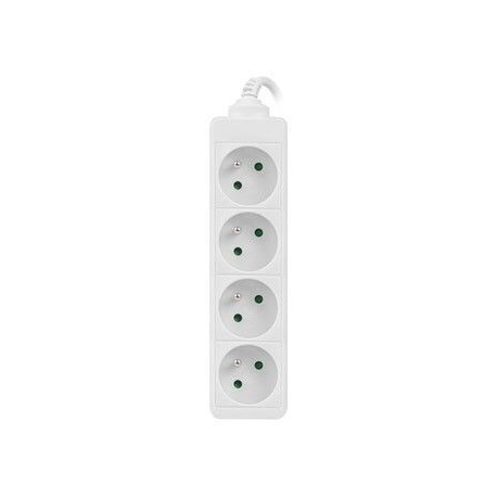 Lanberg - Power strip - 2500 Watt - input: CEE 7 / 7 - output connectors: 4 (CEE 7 / 5) - 1.5 m - white - 0