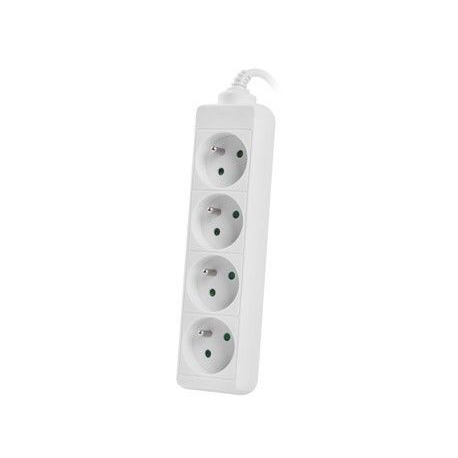 Lanberg - Power strip - 2500 Watt - input: CEE 7 / 7 - output connectors: 4 (CEE 7 / 5) - 1.5 m - white - 3