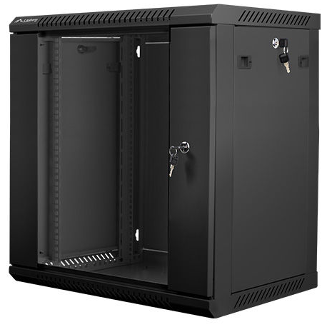 Lanberg - Rack cabinet - wall mountable - grey, RAL 7035 - 18U - 19" - 1