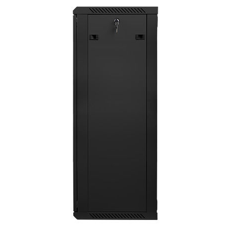 Lanberg - Rack cabinet - wall mountable - black, RAL 9004 - 27U - 19" - 4
