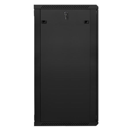 Lanberg - Rack cabinet - wall mountable - black, RAL 9004 - 27U - 19" - 3
