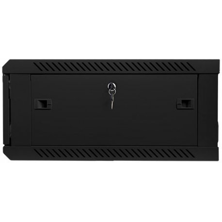 Lanberg - Rack cabinet - wall mountable - black, RAL 9004 - 4U - 19" - 4