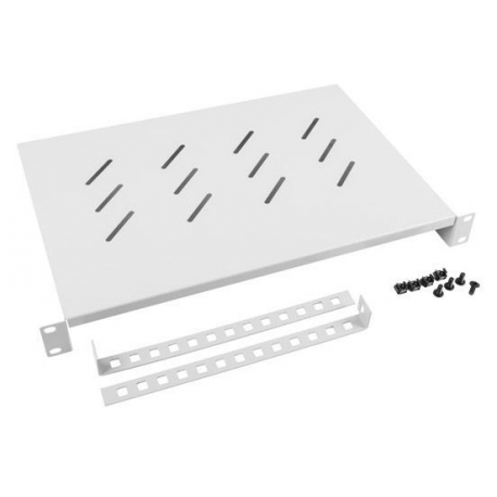 Lanberg - Rack shelf - grey, RAL 7035 - 1U - 19" - 0