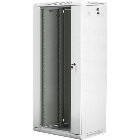 Lanberg - Rack cabinet - wall mountable - grey, RAL 7035 - 27U - 19" - 0