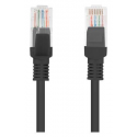 Lanberg - Patch cable - RJ-45 (M) to RJ-45 (M) - 50 cm - UTP - CAT 6 - molded, snagless, stranded - black, RAL 9004