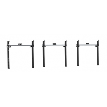 SMS Func Mounty - Mounting kit (wall bracket) for flat panel - aluminium - black - screen size: 70" - 82" - 12