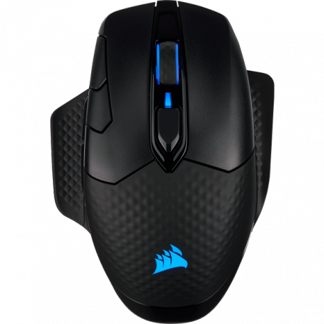 CORSAIR Gaming DARK CORE RGB PRO - Mouse - optical - 8 buttons - wireless, wired - 2.4 GHz, Bluetooth 4.2 LE, USB 2.0 - black - 0