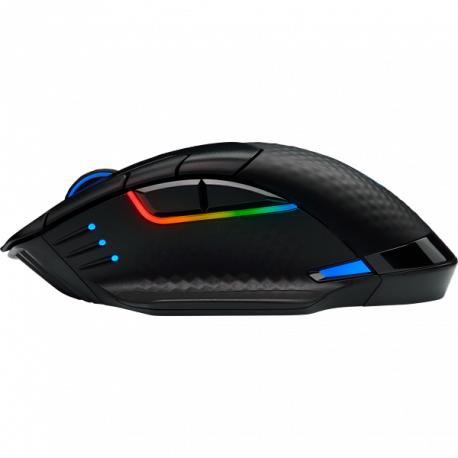 CORSAIR Gaming DARK CORE RGB PRO - Mouse - optical - 8 buttons - wireless, wired - 2.4 GHz, Bluetooth 4.2 LE, USB 2.0 - black - 2