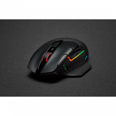 CORSAIR Gaming DARK CORE RGB PRO - Mouse - optical - 8 buttons - wireless, wired - 2.4 GHz, Bluetooth 4.2 LE, USB 2.0 - black - 14