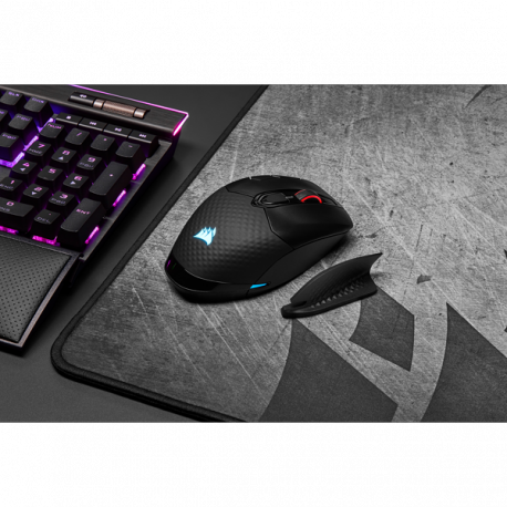 CORSAIR Gaming DARK CORE RGB PRO - Mouse - optical - 8 buttons - wireless, wired - 2.4 GHz, Bluetooth 4.2 LE, USB 2.0 - black - 19