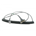 Zebra - Serial cable - power to DB-9 (F) - 2.74 m - coiled - for Symbol DS7708, DS9908; Digital Scanner DS9308; Zebra DS4608, DS8108, DS8178, DS9908