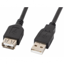 Lanberg - USB extension cable - USB (M) to USB (F) - USB 2.0 - 1.8 m - black