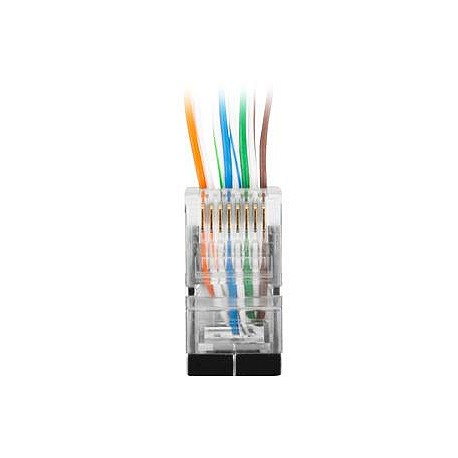 Lanberg - Network connector - RJ-45 (M) - FTP - CAT 6 (pack of 100) - 2