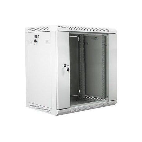 Lanberg - Rack cabinet - wall mountable - grey, RAL 7035 - 12U - 19" - 3