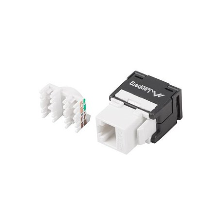 Lanberg KSU5-2000 - Modular insert - RJ-45 - black, white - 0
