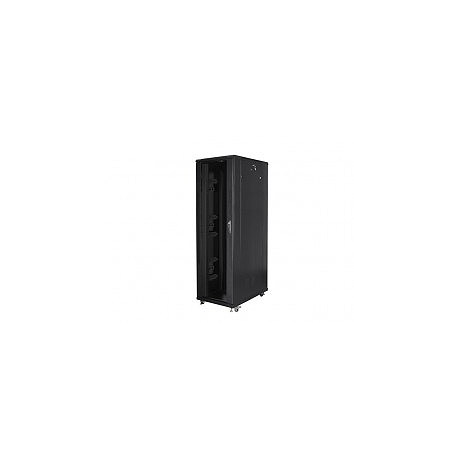 Lanberg - Rack cabinet - black, RAL 9004 - 42U - 19" - 1