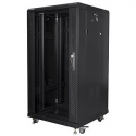 Lanberg - Rack cabinet - black, RAL 9004 - 22U - 19"