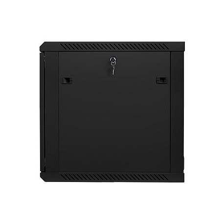 Lanberg - Rack cabinet - wall mountable - black, RAL 9004 - 12U - 19" - 5