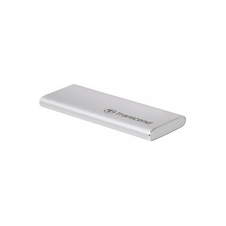 Transcend ESD240C - SSD - 240 GB - external (portable) - M.2 - USB 3.1 Gen 2 (USB-C connector) - silver - 1
