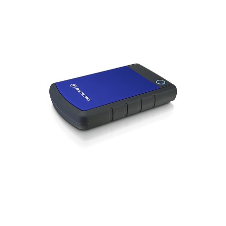 Transcend StoreJet 25H3 - Hard drive - 4 TB - external (portable) - 2.5" - USB 3.1 Gen 1 - 256-bit AES - navy blue - 2