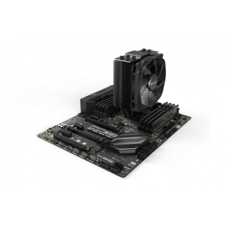 be quiet! Dark Rock Slim - Processor cooler - (for: LGA1155, LGA1150, LGA1151, LGA2011-3 (Square ILM), AM4, LGA2066, LGA1200, LGA1700) - copper - 120 mm - black - 3