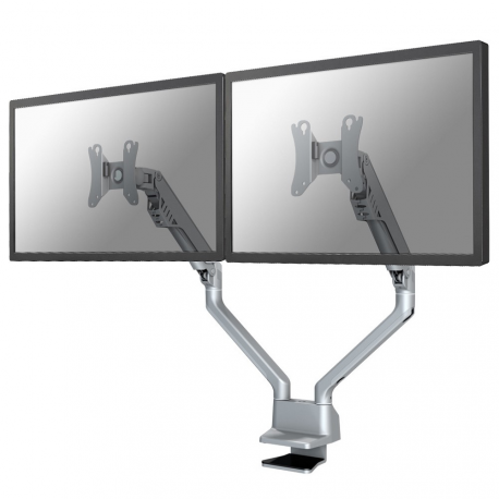 Neomounts by Newstar FPMA-D750D - Mounting kit - for 2 LCD displays (full-motion) - silver - screen size: 10"-32" - clamp mountable, grommet, desk-mountable - 4