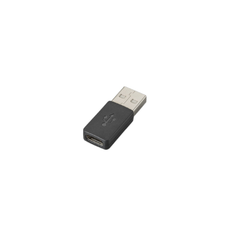 Poly - USB adapter - USB-C (F) to USB (M) - for Blackwire C3210 USB-C, C3215 USB-C, C3220 USB-C, C3225 USB-C - 0