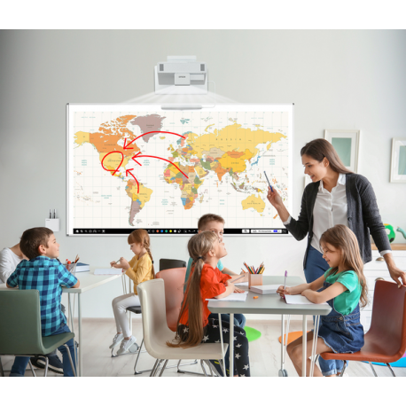 Epson EB-1485FI - 3LCD projector - 5000 lumens (white) - 5000 lumens (colour) - Full HD (1920 x 1080) - 16:9 - 1080p - ultra short-throw lens - 802.11a / b / g / n / ac wireless  /  LAN /  Miracast - 35