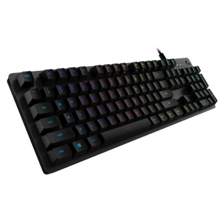 Logitech Gaming G512 - Keyboard - backlit - USB - US International - key switch: GX Brown Tactile - carbon - 2