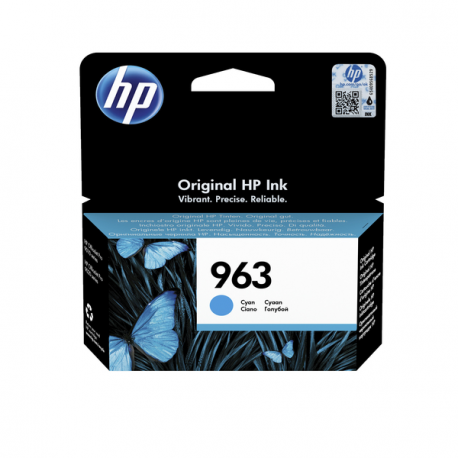 HP 963 - 10.74 ml - cyan - original - ink cartridge - for Officejet 9012; Officejet Pro 90XX - 5