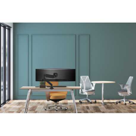 Neomounts by Newstar Select NM-D775PLUS - Mounting kit - for LCD display (full-motion) - black - screen size: 10"-49" - clamp mountable, grommet, desk-mountable - 4