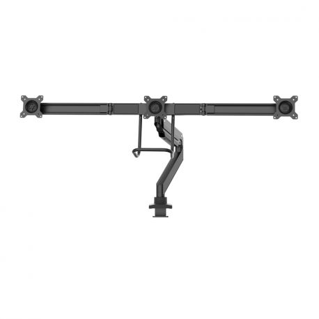 Neomounts by Newstar Select NM-D775DX3 - Mounting kit - for 3 LCD displays (full-motion) - black - screen size: 17"-24" - clamp mountable, grommet, desk-mountable - 7