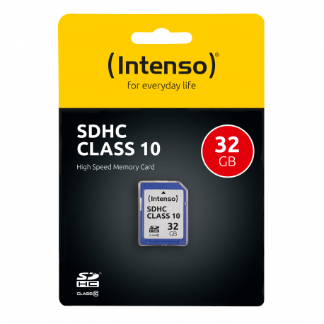 Intenso Class 10 - Flash memory card - 32 GB - Class 10 - SDHC - 1