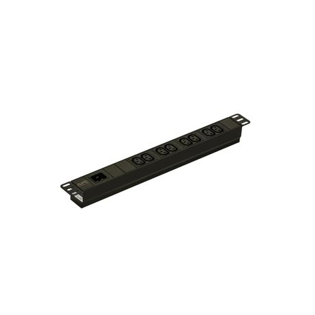 APC Easy Basic Rack PDU EPDU1016B - Power distribution unit (rack-mountable) - AC 200 / 208 / 230 V - 3680 VA - input: IEC 60320 C20 - output connectors: 8 (IEC 60320 C13) - 1U - 2.5 m cord - black - for P / N: AR106V, SCL400RMJ1U, SCL500RMI1UC, SCL500RMI1UNC, SMTL1000RMI2UC, SMTL750RMI2UC - 1