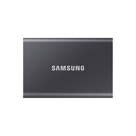 Samsung T7 MU-PC2T0T - SSD - encrypted - 2 TB - external (portable) - USB 3.2 Gen 2 (USB-C connector) - 256-bit AES - titan grey - 0
