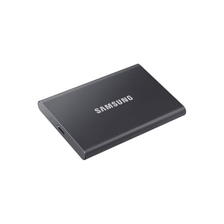 Samsung T7 MU-PC2T0T - SSD - encrypted - 2 TB - external (portable) - USB 3.2 Gen 2 (USB-C connector) - 256-bit AES - titan grey - 3
